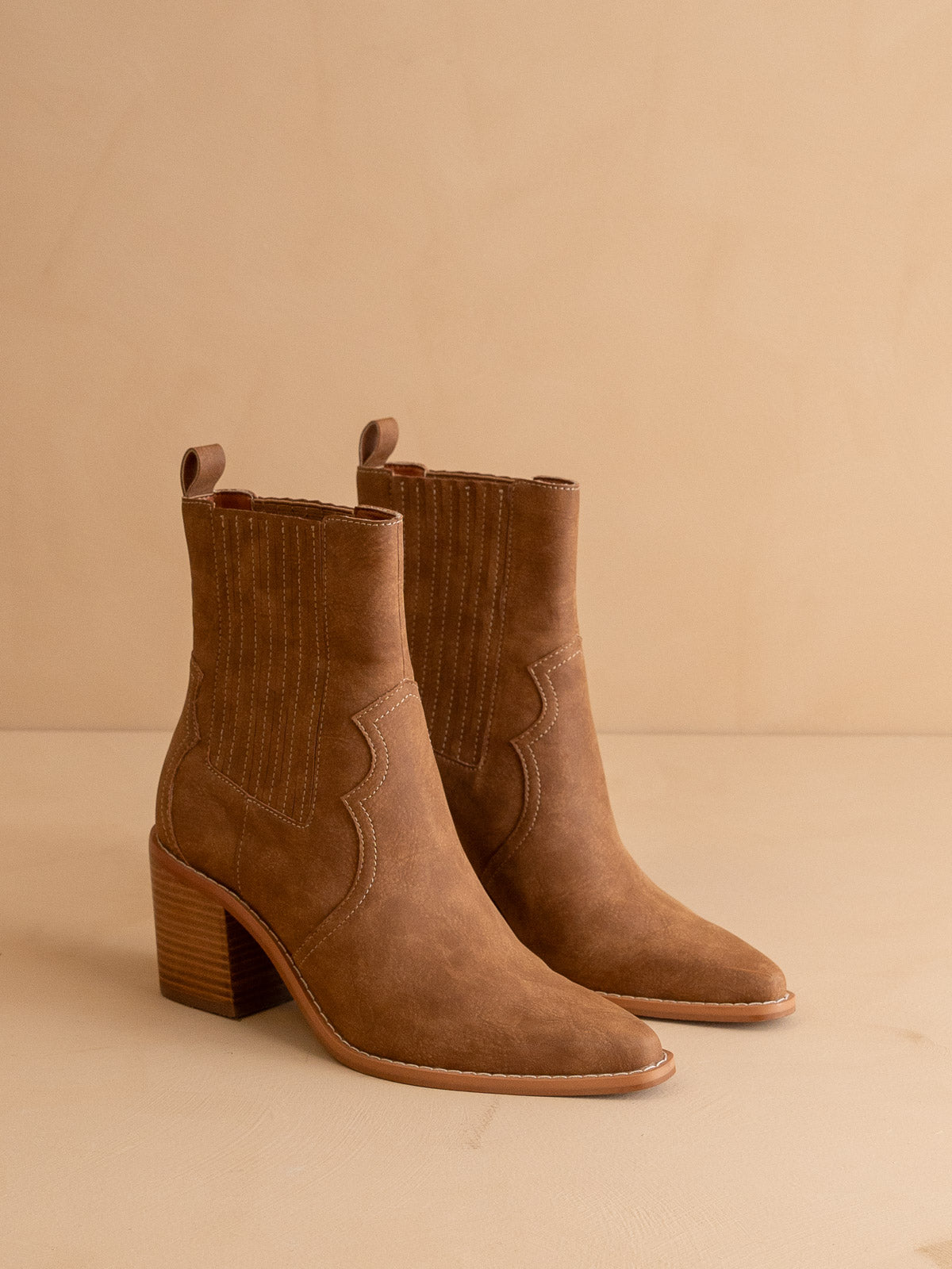 The Addison | Brown Perfectly Paneled Western Boot