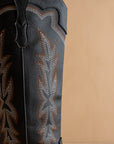 The Ainsley | Black Embroidered Cowboy Boot
