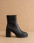 The Alexandra | Black Platform Ankle Boots