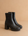 The Alexandra | Black Platform Ankle Boots