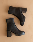 The Alexandra | Black Platform Ankle Boots