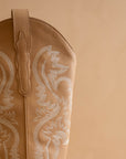 The Amaya | Almond Pebble Classic Western Boot