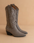 The Amaya | Charcoal Classic Western Boot