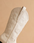 The Amaya | Off White Classic Western Boot