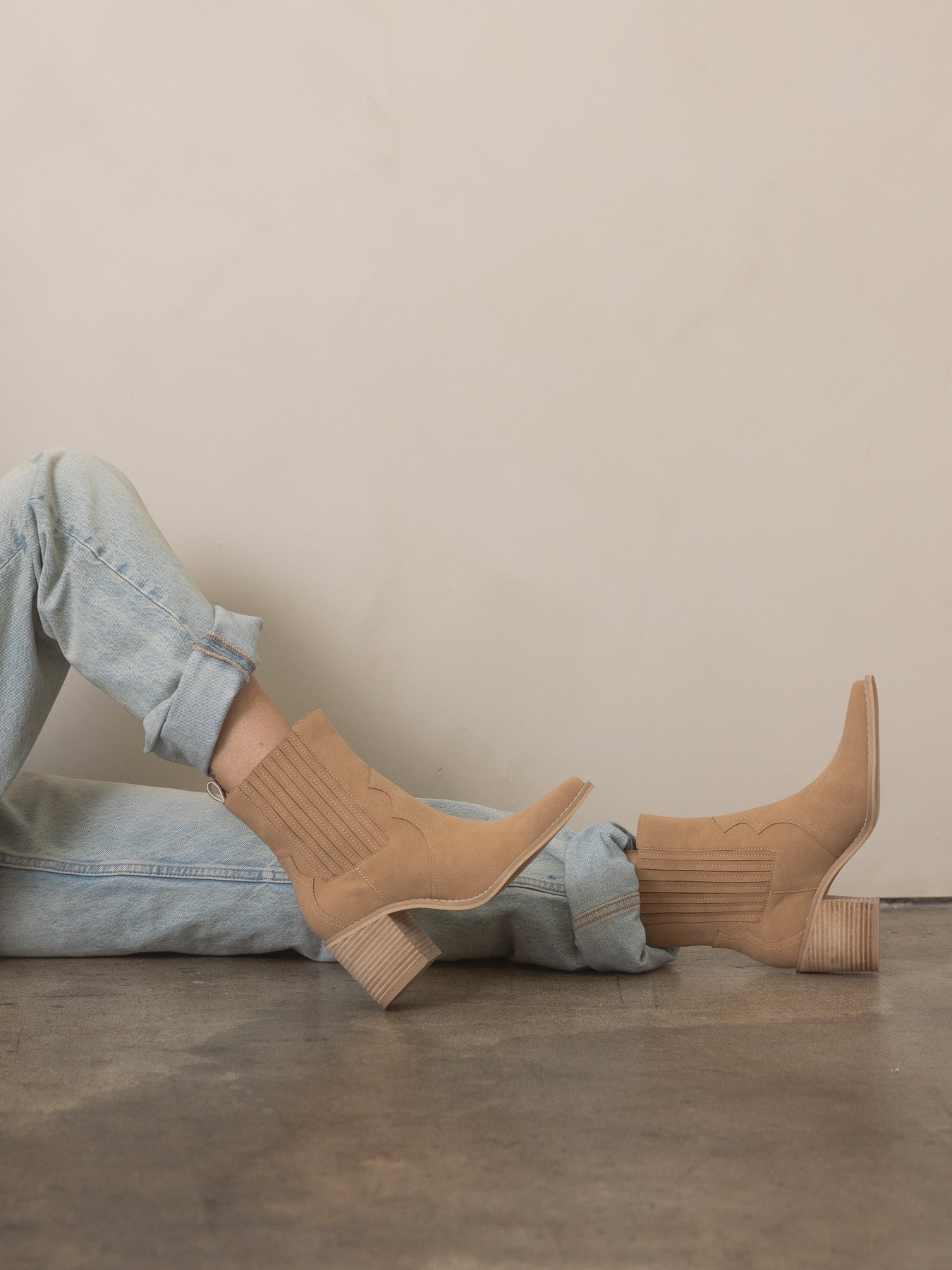 The Addison |  Camel Perfectly Paneled Western Boot