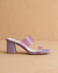 The Bagan | Lavender Transparent Sandal Heel