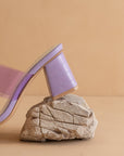 The Bagan | Lavender Transparent Sandal Heel