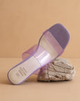 The Bagan | Lavender Transparent Sandal Heel
