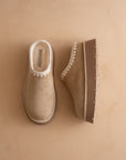 The Brandi | Almond Platform Cozy Mule Slipper