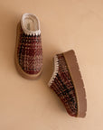 The Brandi | Mocha Tweed Platform Cozy Mule Slipper