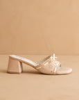 The Breda | Blush Sweet low heel sandal