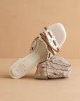 The Breda | White Sweet low heel sandal
