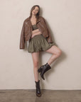 The Brooks | Coffee Two Toned Western Bootie