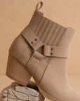 The Caleb | Cedar Wood Paneled Moto Bootie