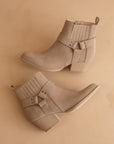 The Caleb | Cedar Wood Paneled Moto Bootie