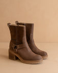 The Clyde | Coffee Moto Ankle Boot