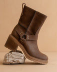The Clyde | Coffee Moto Ankle Boot