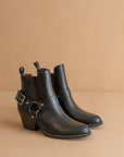 The Colt | Black Motorcycle Bootie