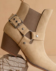 The Colt | Khaki Motorcycle Bootie