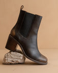 The Dakota | Brown Heeled Chelsea Bootie