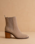 The Dakota | Cedar Wood Heeled Chelsea Bootie