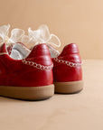 The Dalia | Cherry Lace Up Sneaker