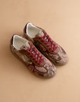 The Dalia | Mauve Tapestry Lace Up Sneaker
