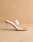 The Emma | Clear Invisible Block Heel