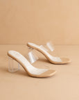 The Emma | Clear Invisible Block Heel