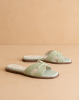 The Fatima | Mint Butterfly Strap Sandal