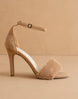 The Hadley | Almond Feather Heels