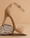 The Hadley | Almond Feather Heels