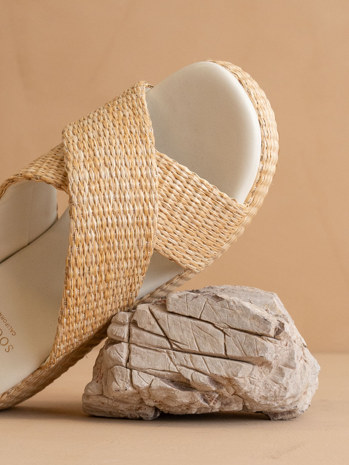 The Fresno | Natural Raffia Platform Sandal