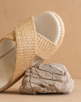 The Fresno | Natural Raffia Platform Sandal