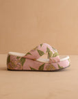 The Fresno | Rose Garden Raffia Platform Sandal