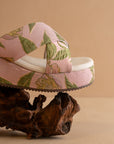 The Fresno | Rose Garden Raffia Platform Sandal