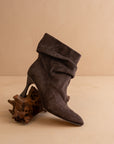The Gina | Coffee Slouch Heel Bootie
