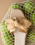 The Ginny | Natural Textured Bow Slide