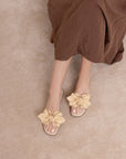 The Ginny | Natural Textured Bow Slide