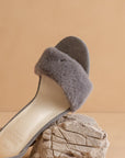 The Hadley | Grey Feather Heels