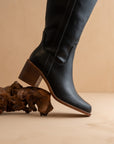 The Harriet | Black Tall Riding Boot