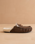 The Hayden | Coffee Fur Lined Mule Loafer