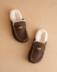 The Hayden | Coffee Fur Lined Mule Loafer