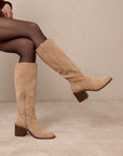The Harriet | Almond Tall Riding Boot