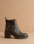 The Jayden | Brown Motorcycle Bootie