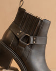 The Jayden | Brown Motorcycle Bootie