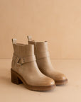 The Jayden | Khaki Motorcycle Bootie