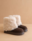 The Johanna | Coffee Fur Platform Boot