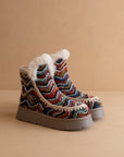 The Joyce | Multi Shearling Trim Platform Boot
