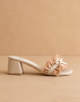 The Julissa | Apricot Romantic Low Heel Sandal
